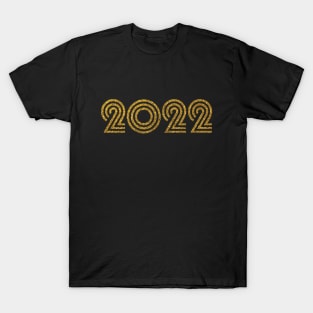 2022 Birth Year Anniversary Glitter Effect T-Shirt